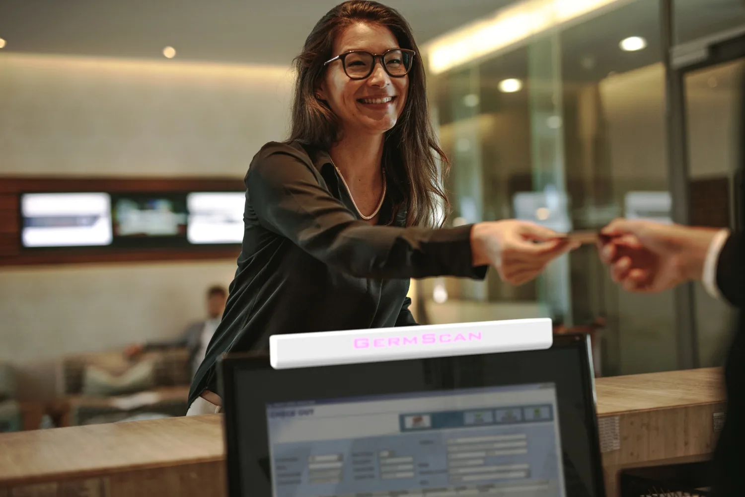Hospitality GermScan application illustration