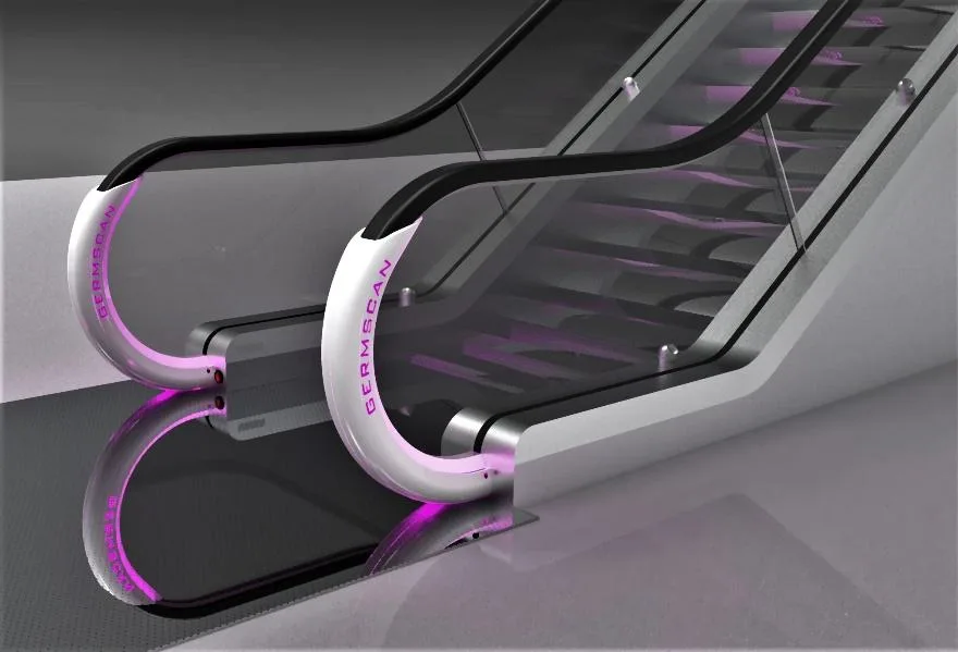 GermScan Rail Clean design illustration